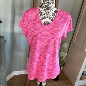 Pink Women's V-Neck Top from Spalding